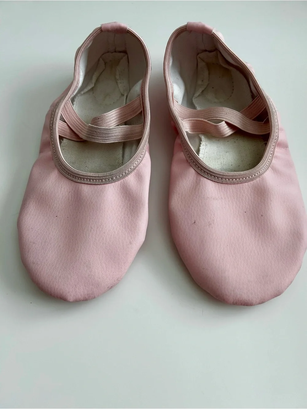 Kids Pink Ballet Flats with Elastic Strap